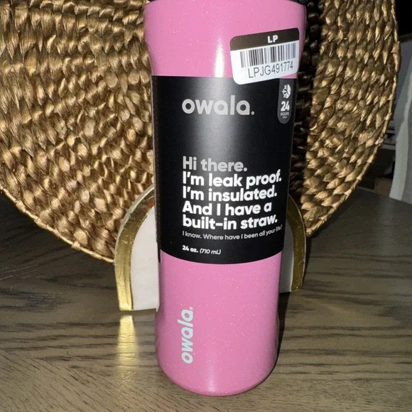Owala 24oz Freesip Stainless Limited EDT Waterbottle Bubble Gum Burst Color NWT - Picture 2 of 8